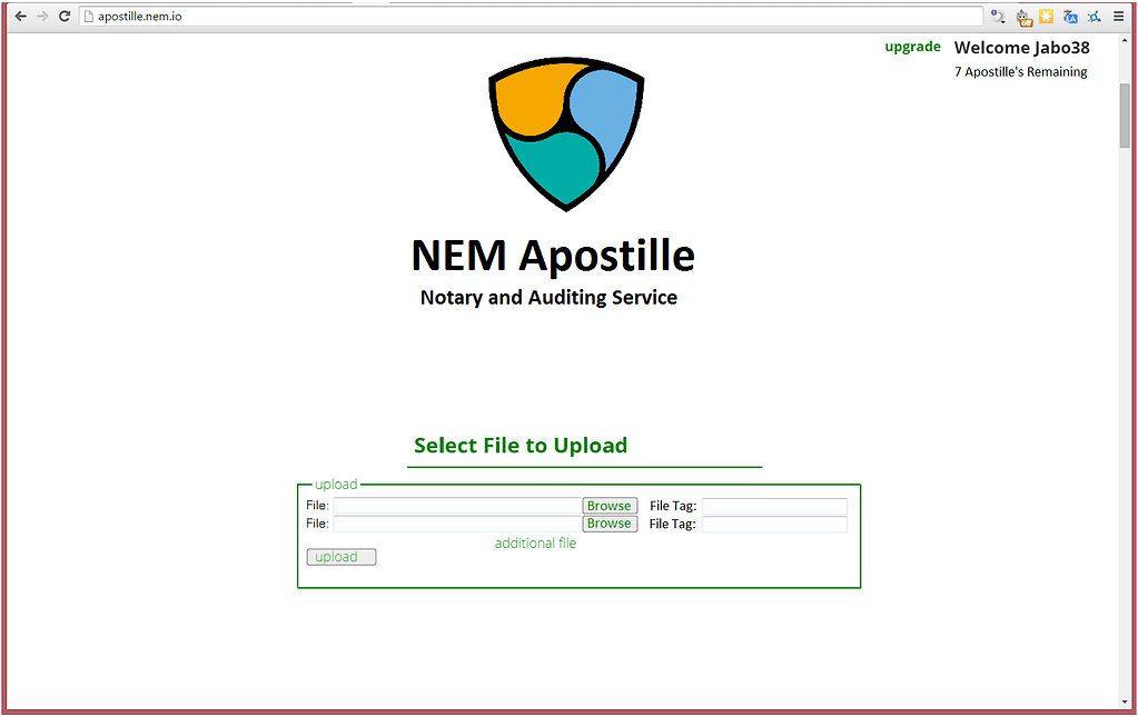 NEM Apostille - A NEM Notary System - Community Fund Proposal ...