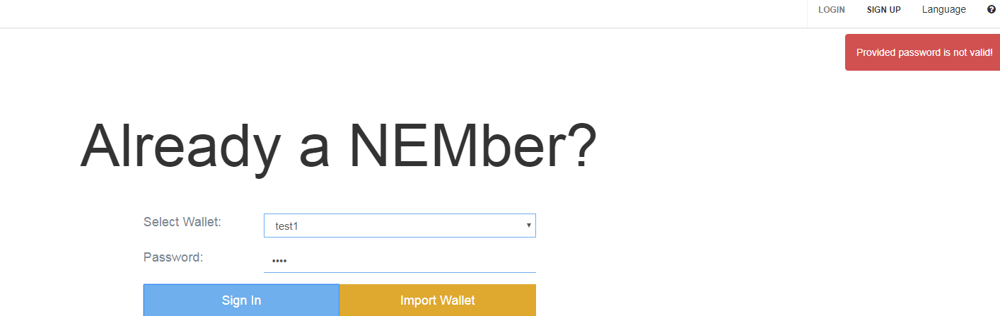 Can T Sign Into My Nem Wallet Solved Tech Support Nem Forum